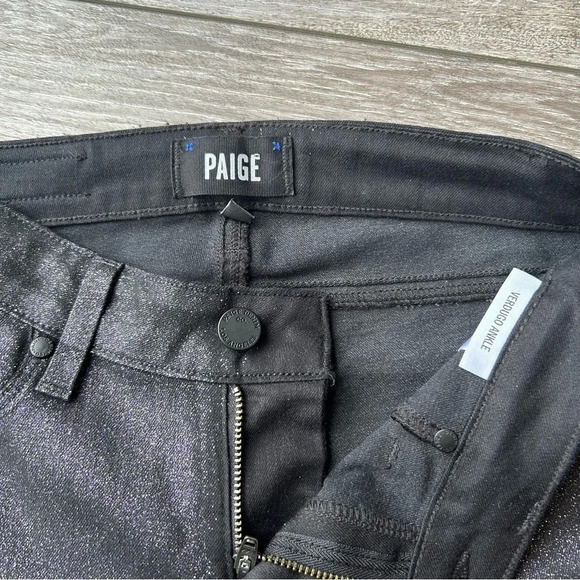 PAIGE Transcend Verdugo Ankle Skinny Jeans Shimmer  Coating - Picture 7 of 16